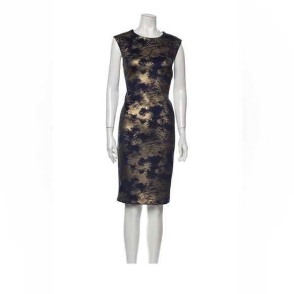 Philosophy di Lorenzo Serafini Dresses & Skirts - Philosophy di Lorenzo Serafini Blue Gold Gorgeous Dress Sz M